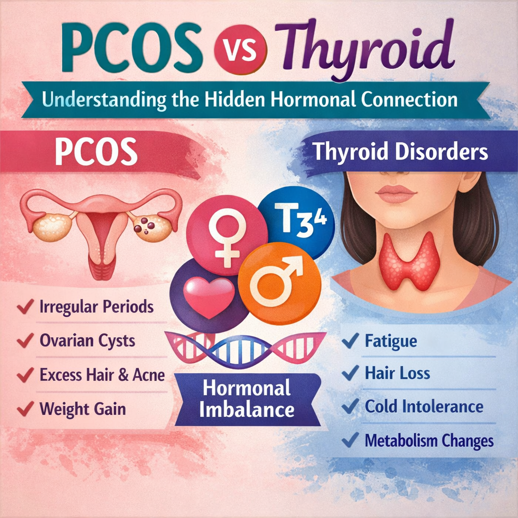 PCOS vs Thyroid: Understanding the Hidden Hormonal Connection