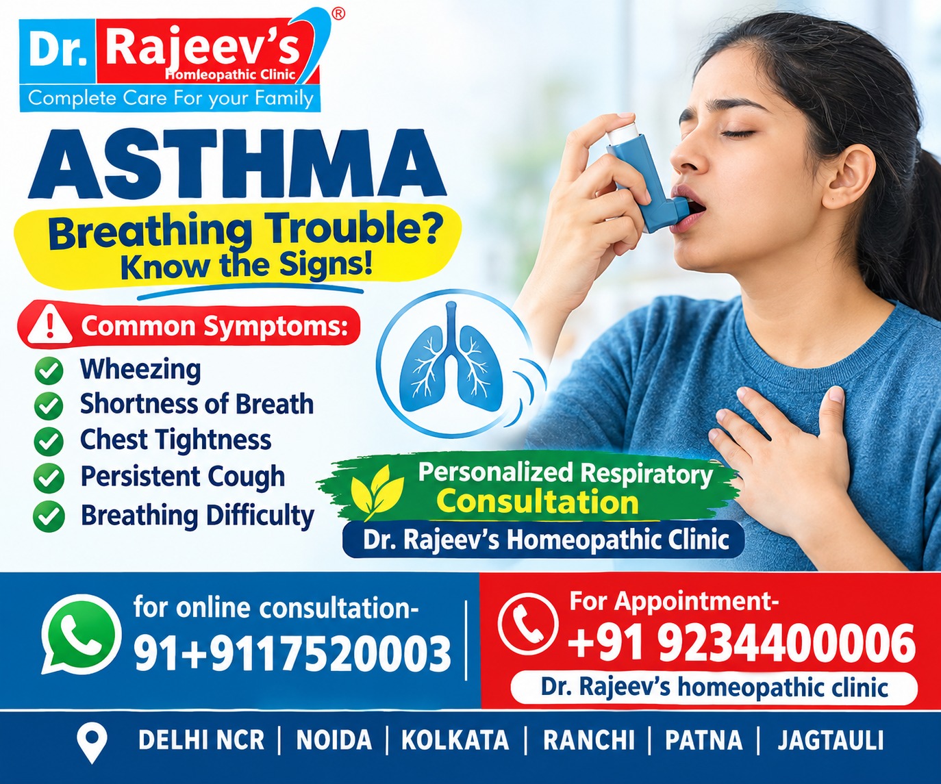 Asthma: Symptoms, Causes, Types, Triggers, Diagnosis & Treatment Options – A Complete Guide